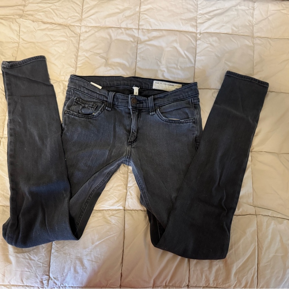 rag & bone Dark Gray Skinny Jeans